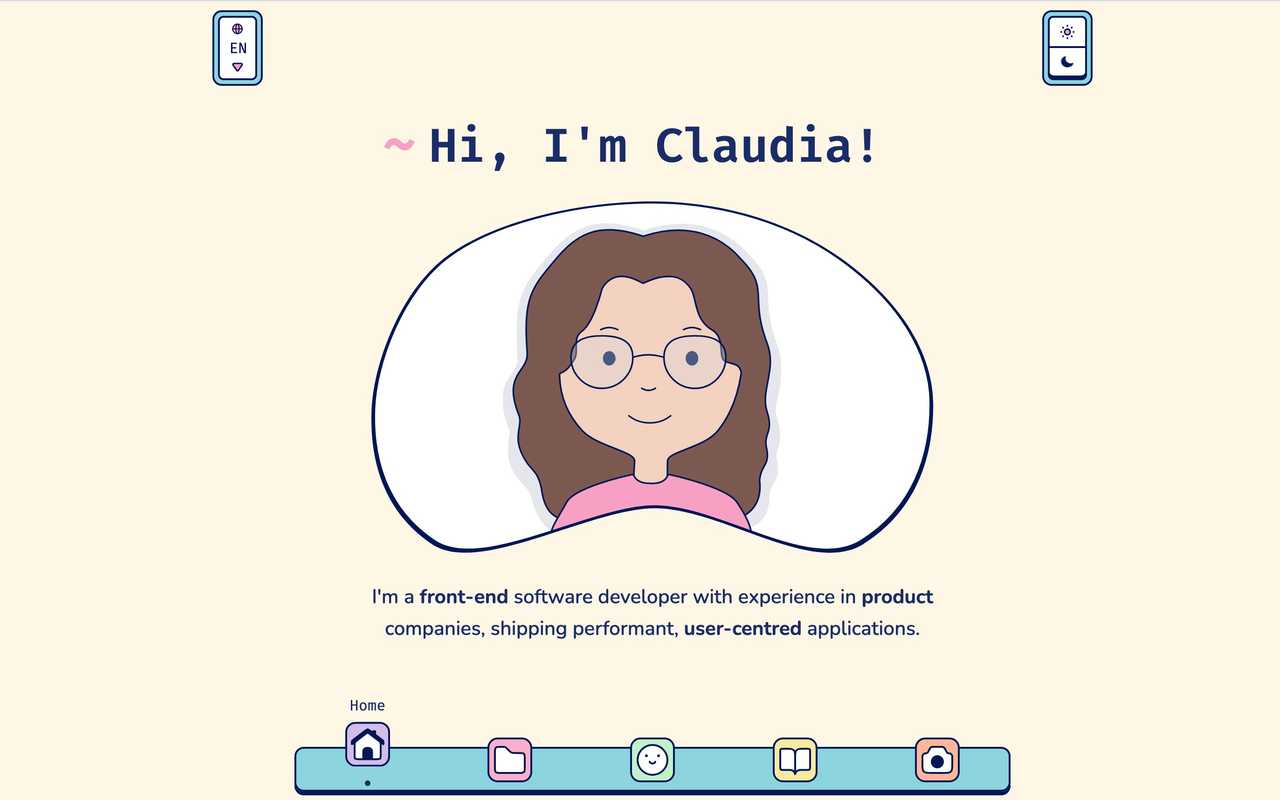 Screenshot of My portfolio project.