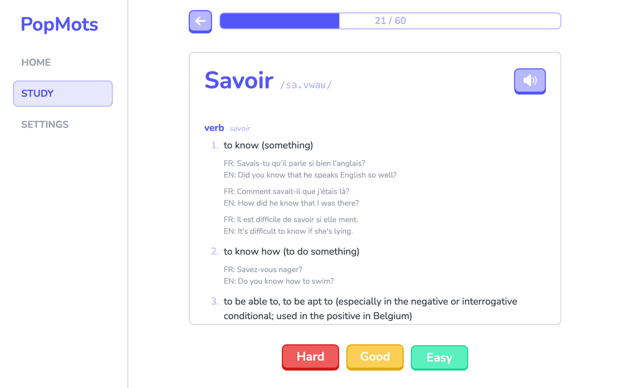 Screenshot of PopMots project.